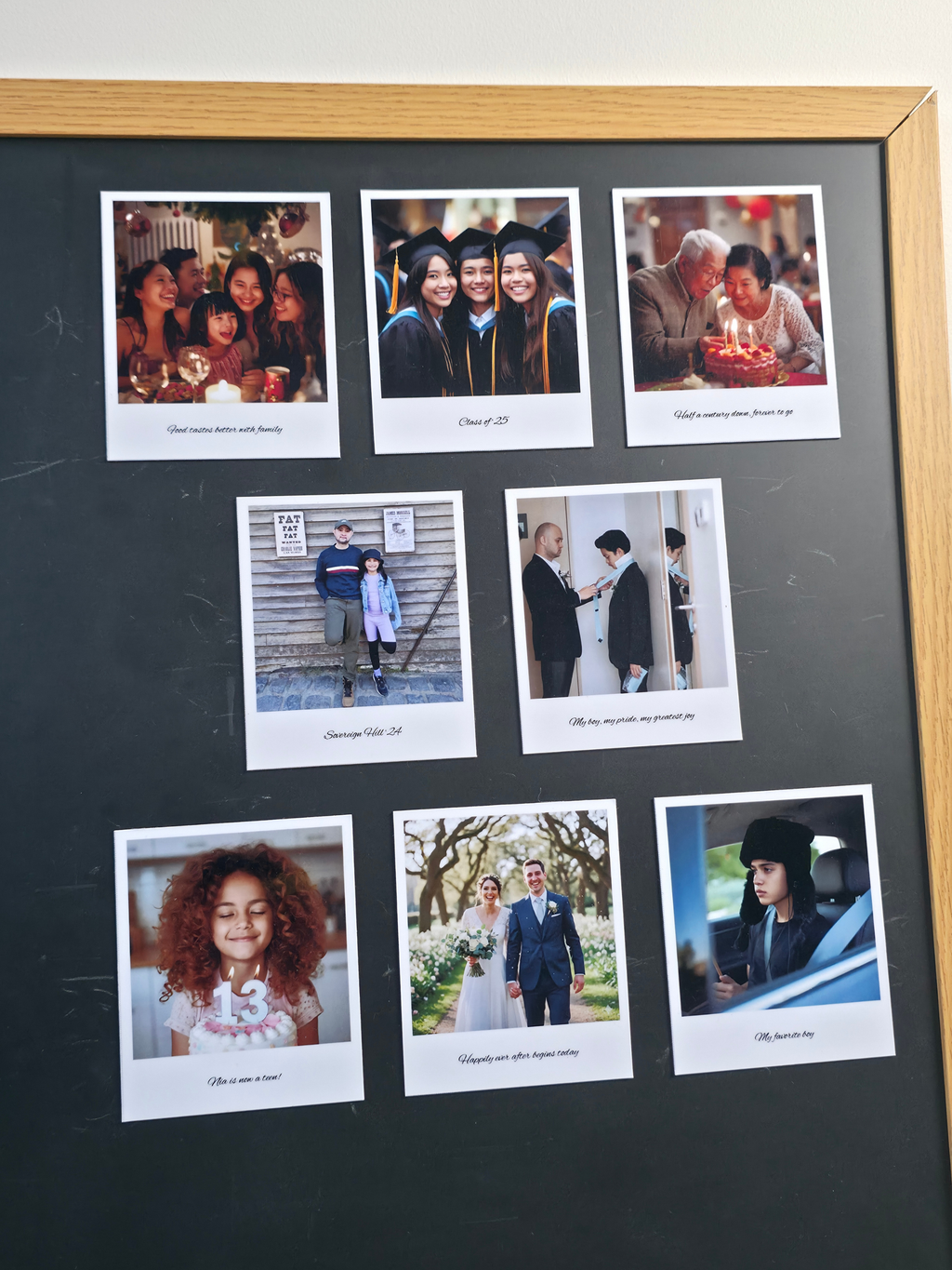 Vintage-Style Custom Photo Magnets