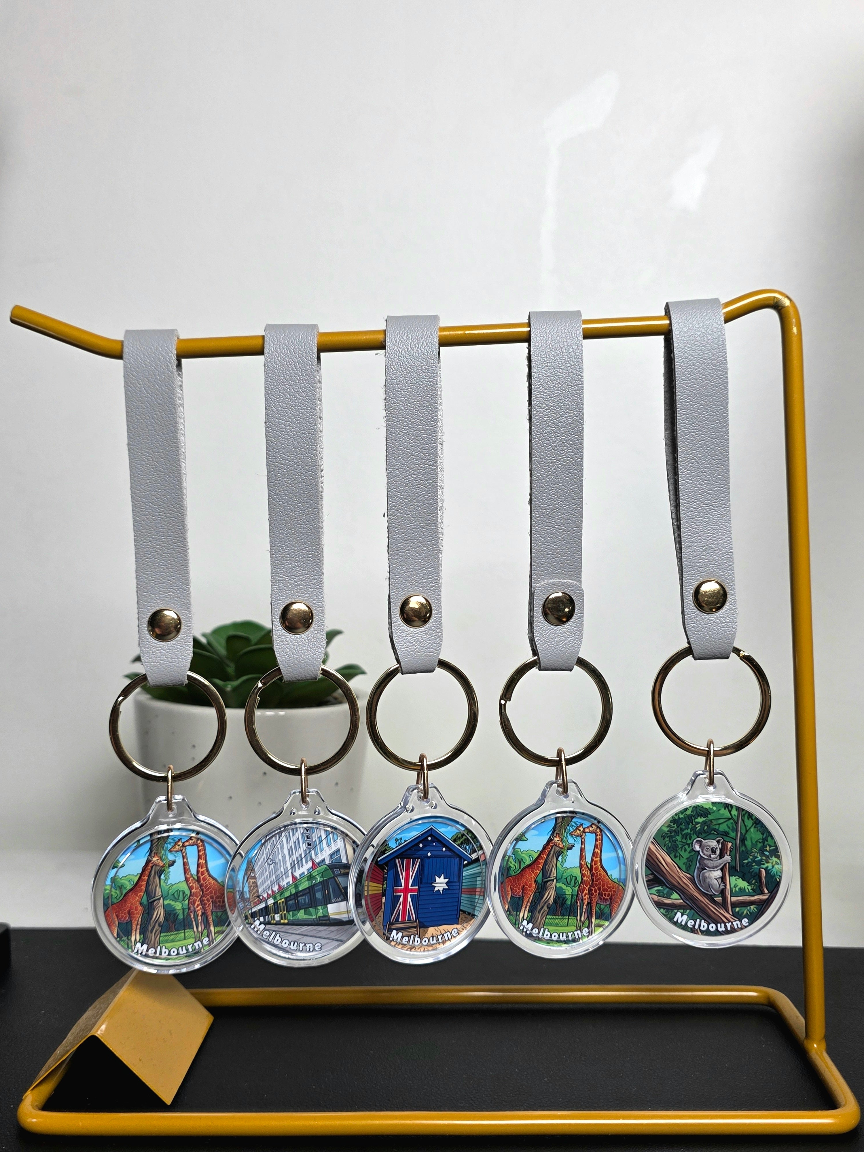 Round Custom Photo Acrylic Key Ring