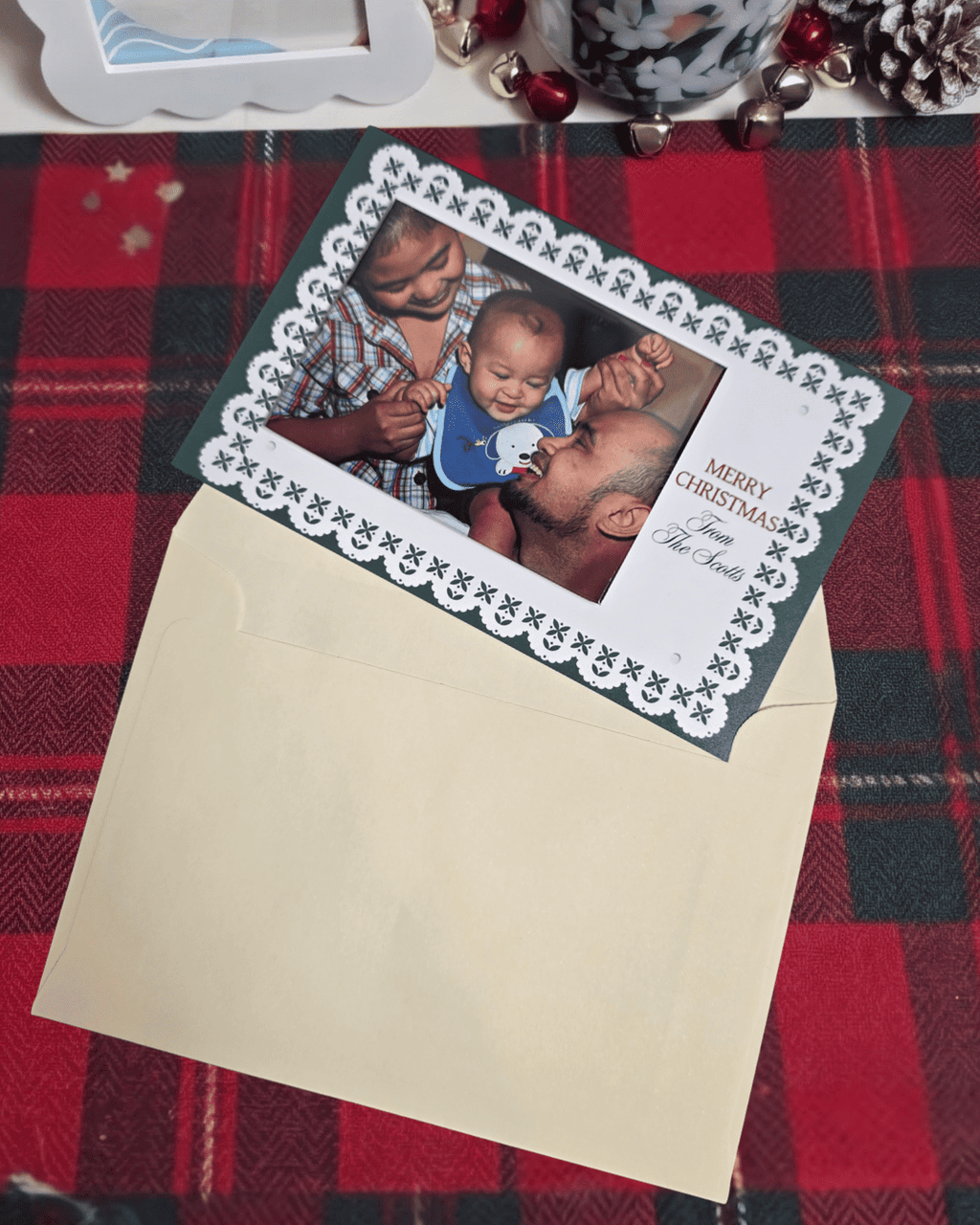 Personalised Christmas Photo Magnet Cards