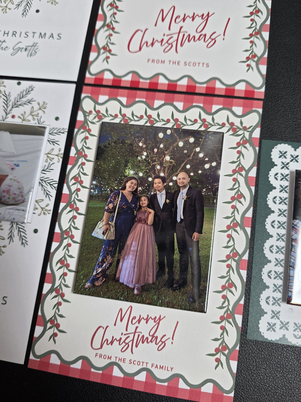 Personalised Christmas Photo Magnet Cards