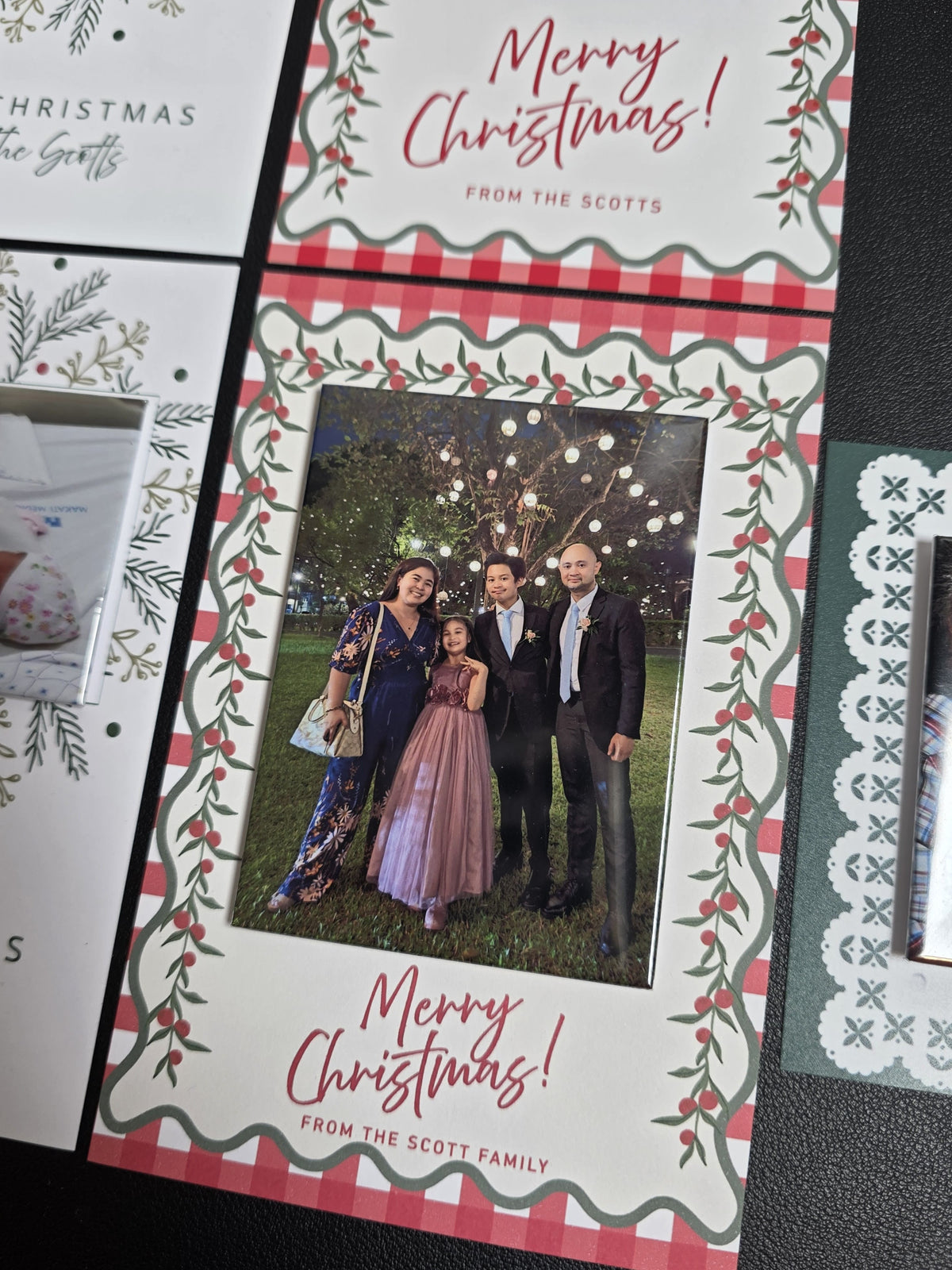 Personalised Christmas Photo Magnet Cards