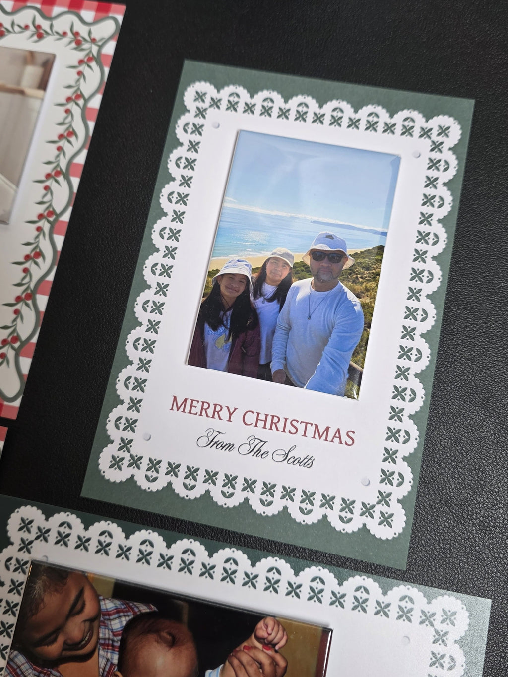 Personalised Christmas Photo Magnet Cards