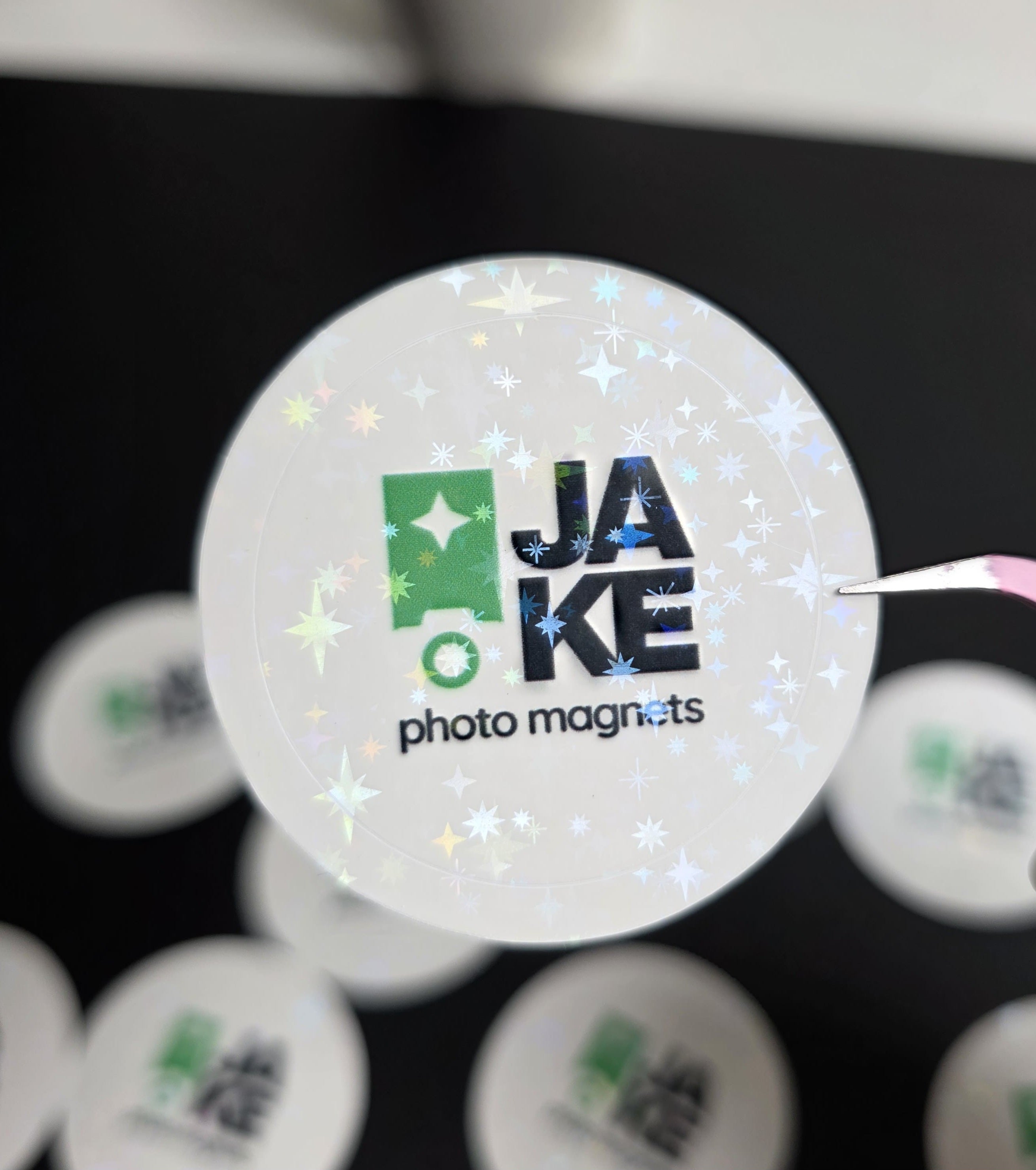 Easy Peel Custom Round Logo Stickers
