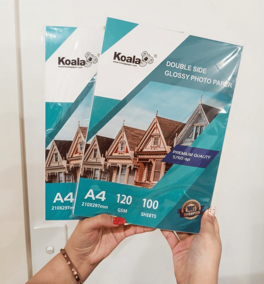 Koala 120gsm A4 Glossy Photo Paper for Pressed Magnets