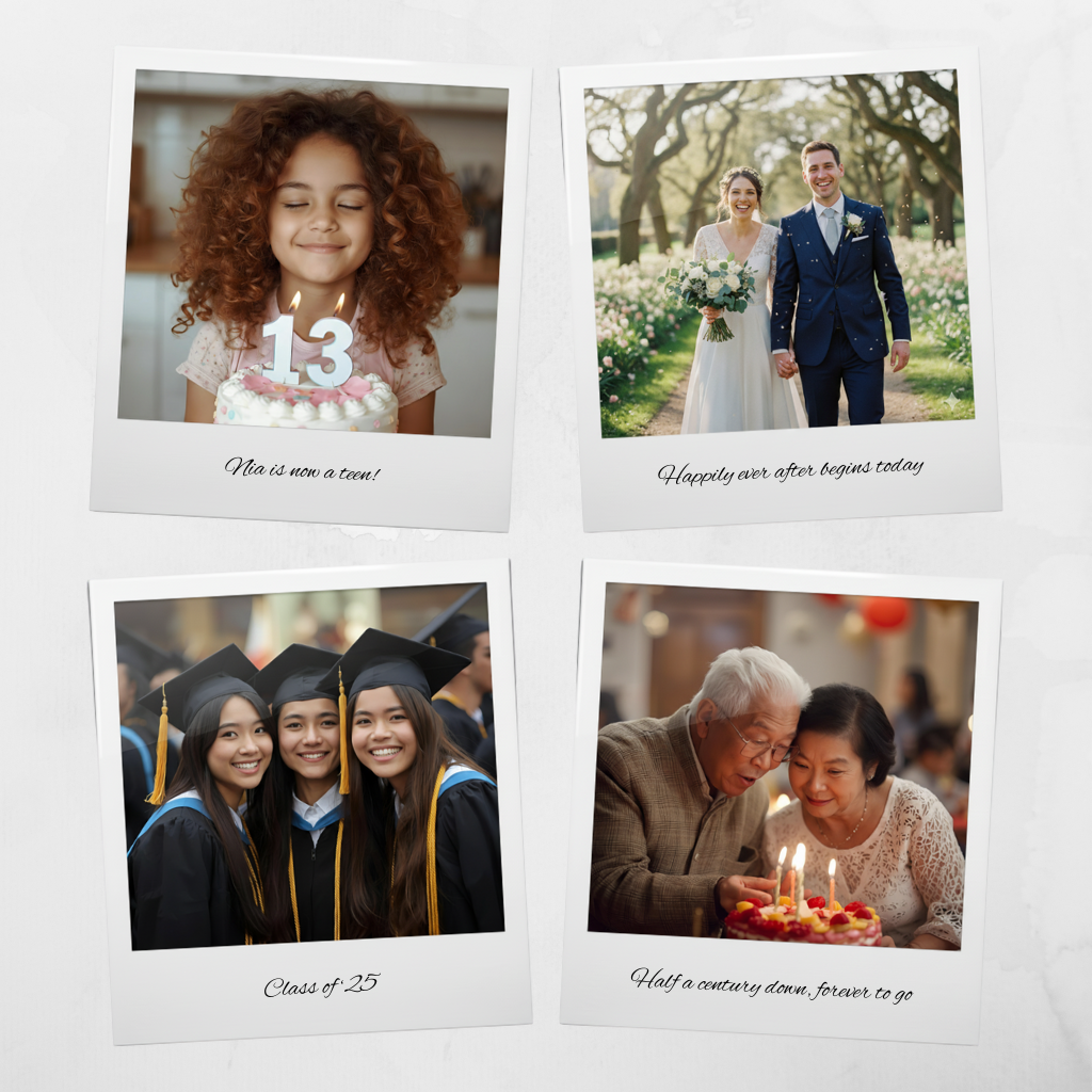 Vintage-Style Photo Magnets