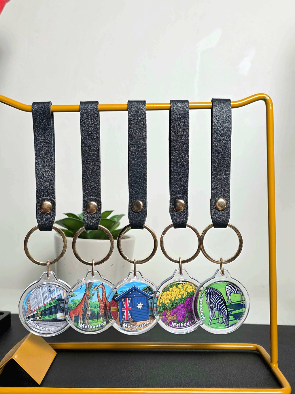 Round Custom Photo Acrylic Key Ring