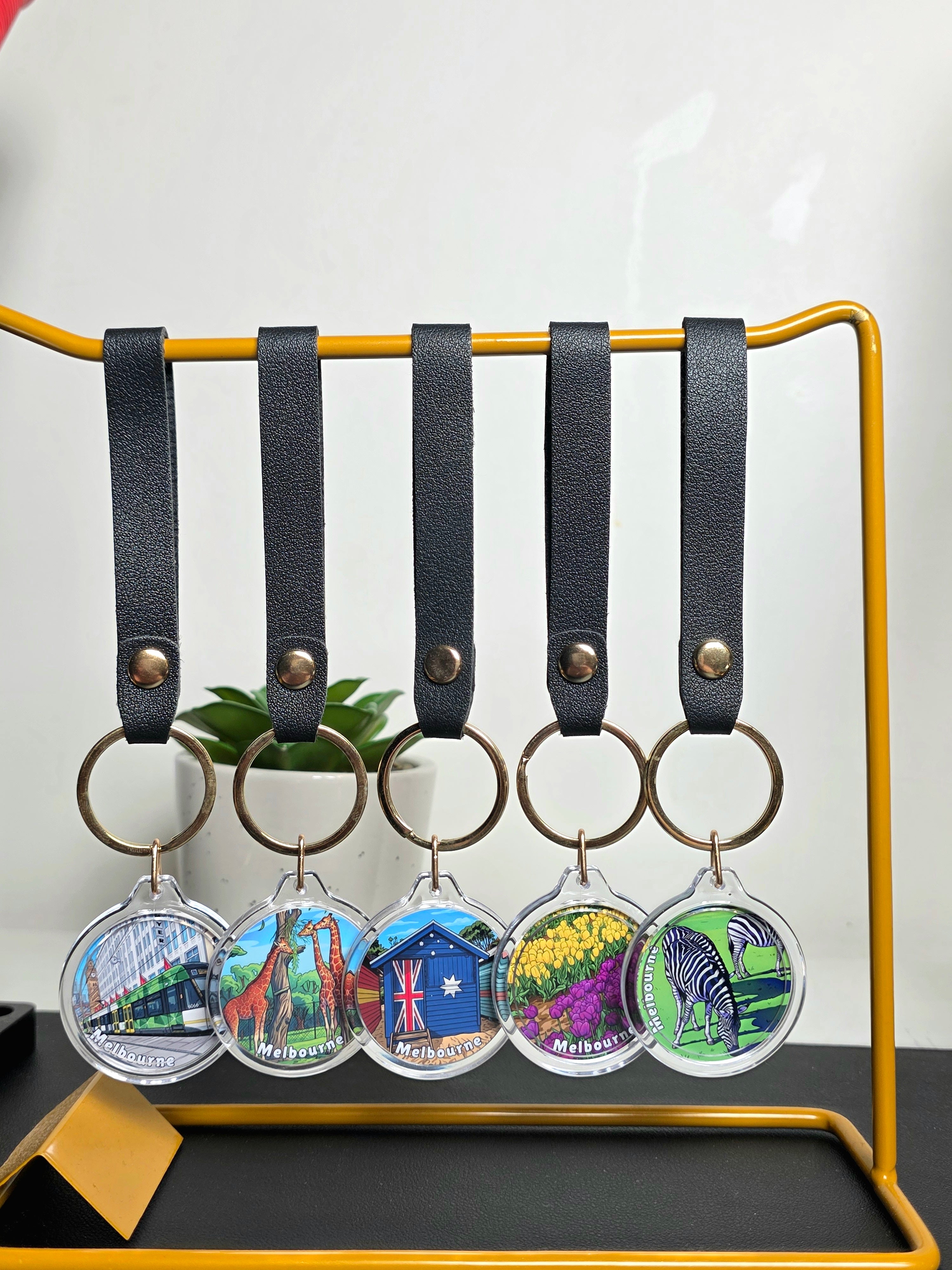 Round Custom Photo Acrylic Key Ring