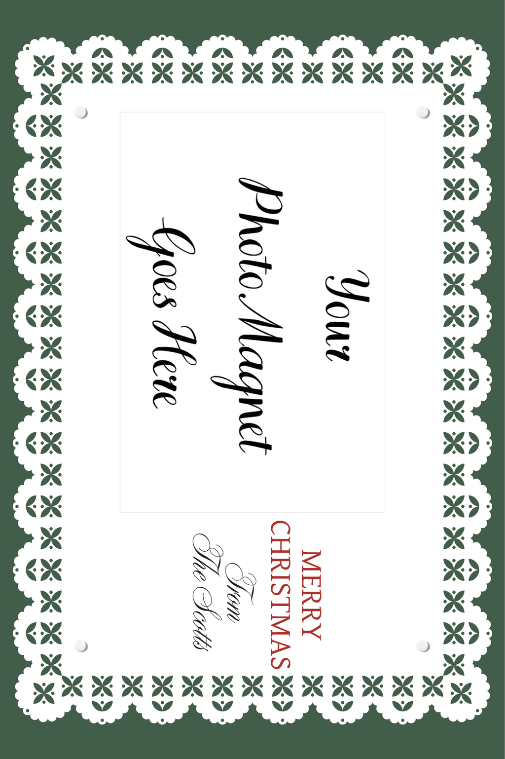 Personalised Christmas Photo Magnet Cards