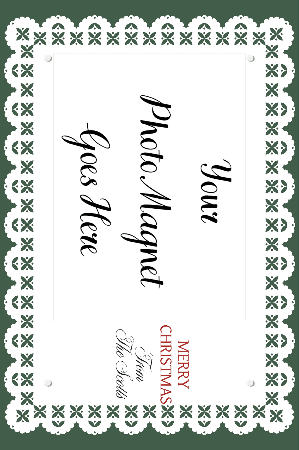 Personalised Christmas Photo Magnet Cards