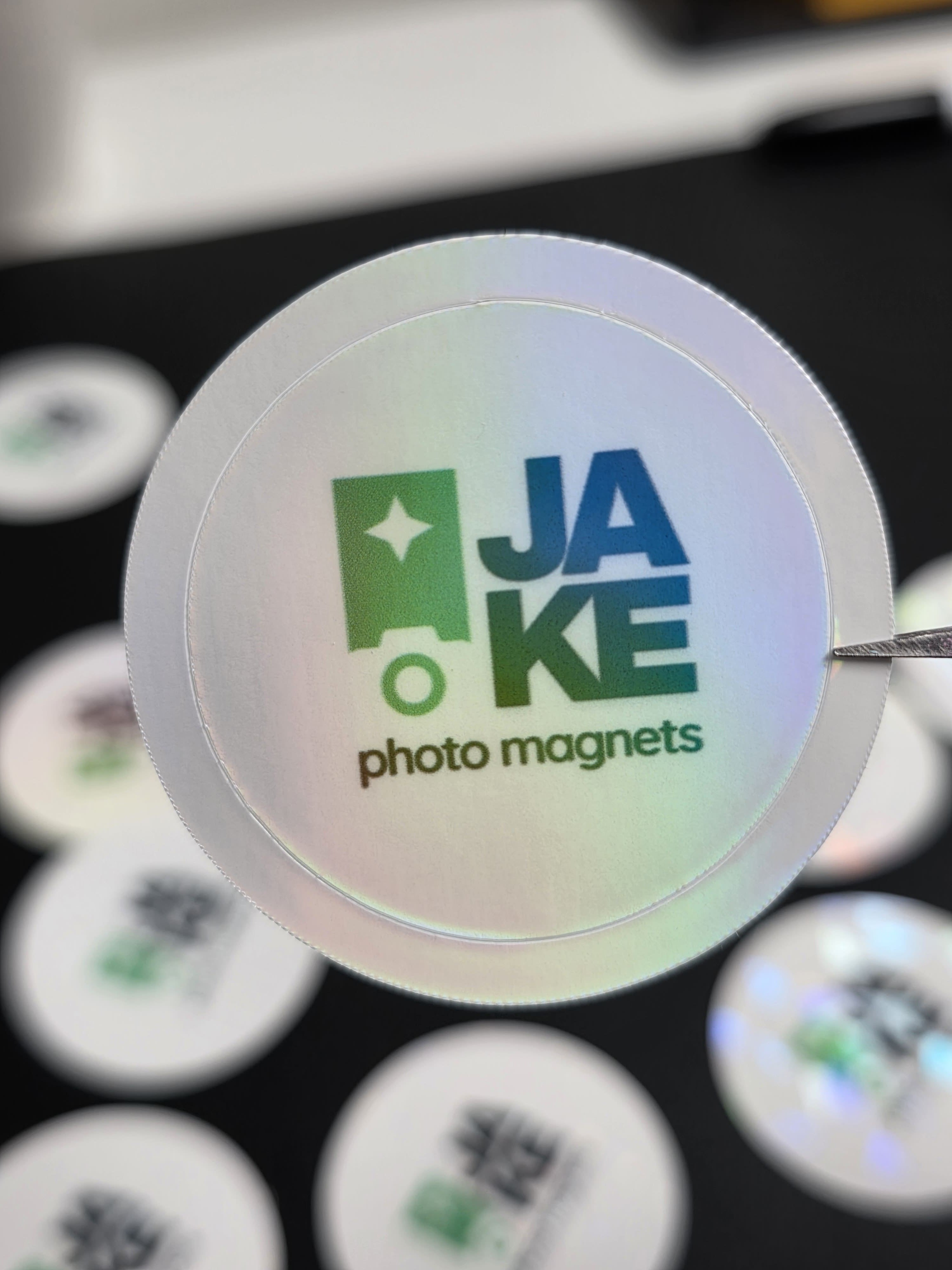Easy Peel Custom Round Logo Stickers