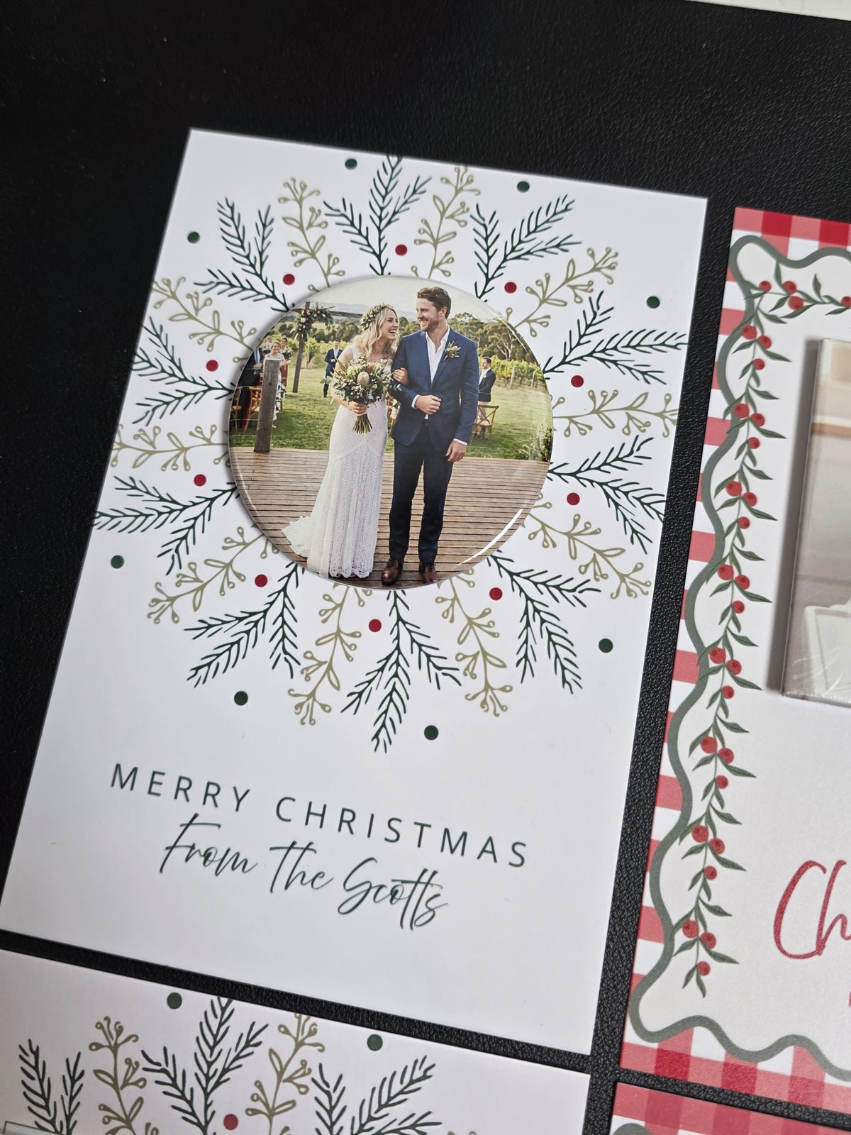 Personalised Christmas Photo Magnet Cards