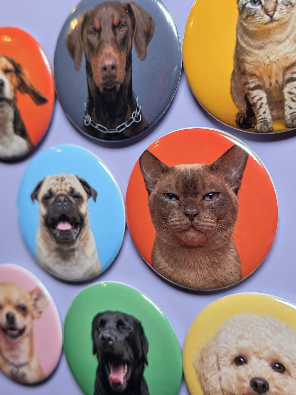Round Custom Photo Magnets (5.8 cm)