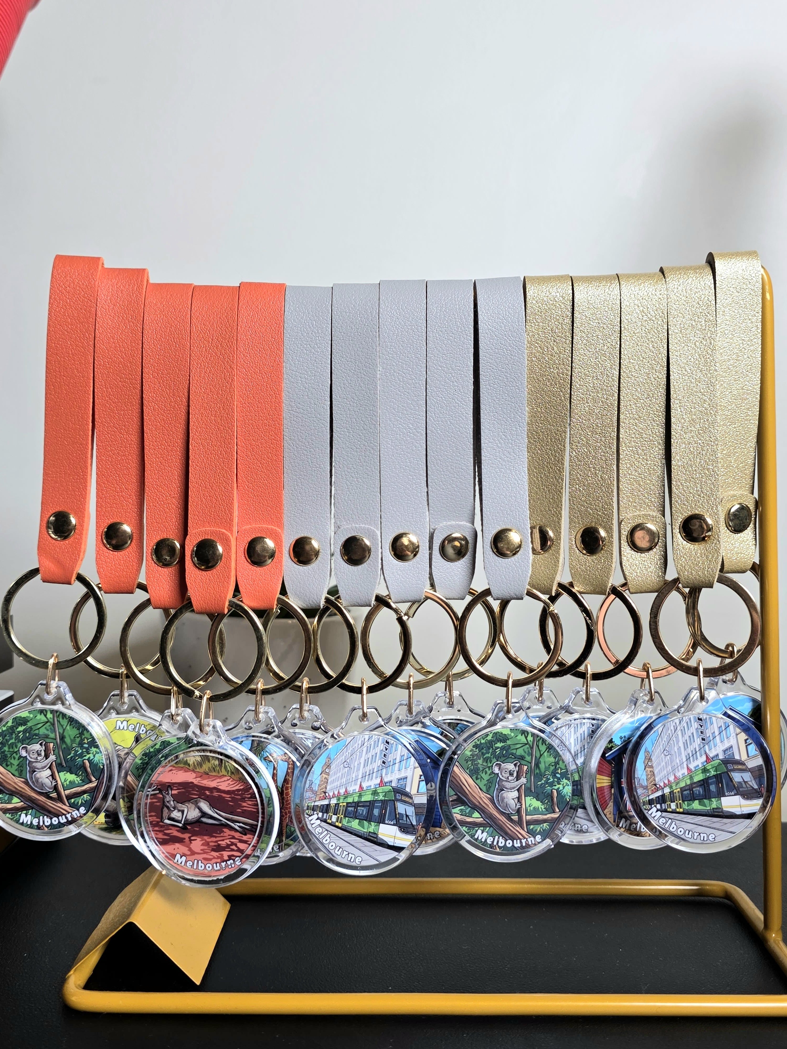Round Custom Photo Acrylic Key Ring