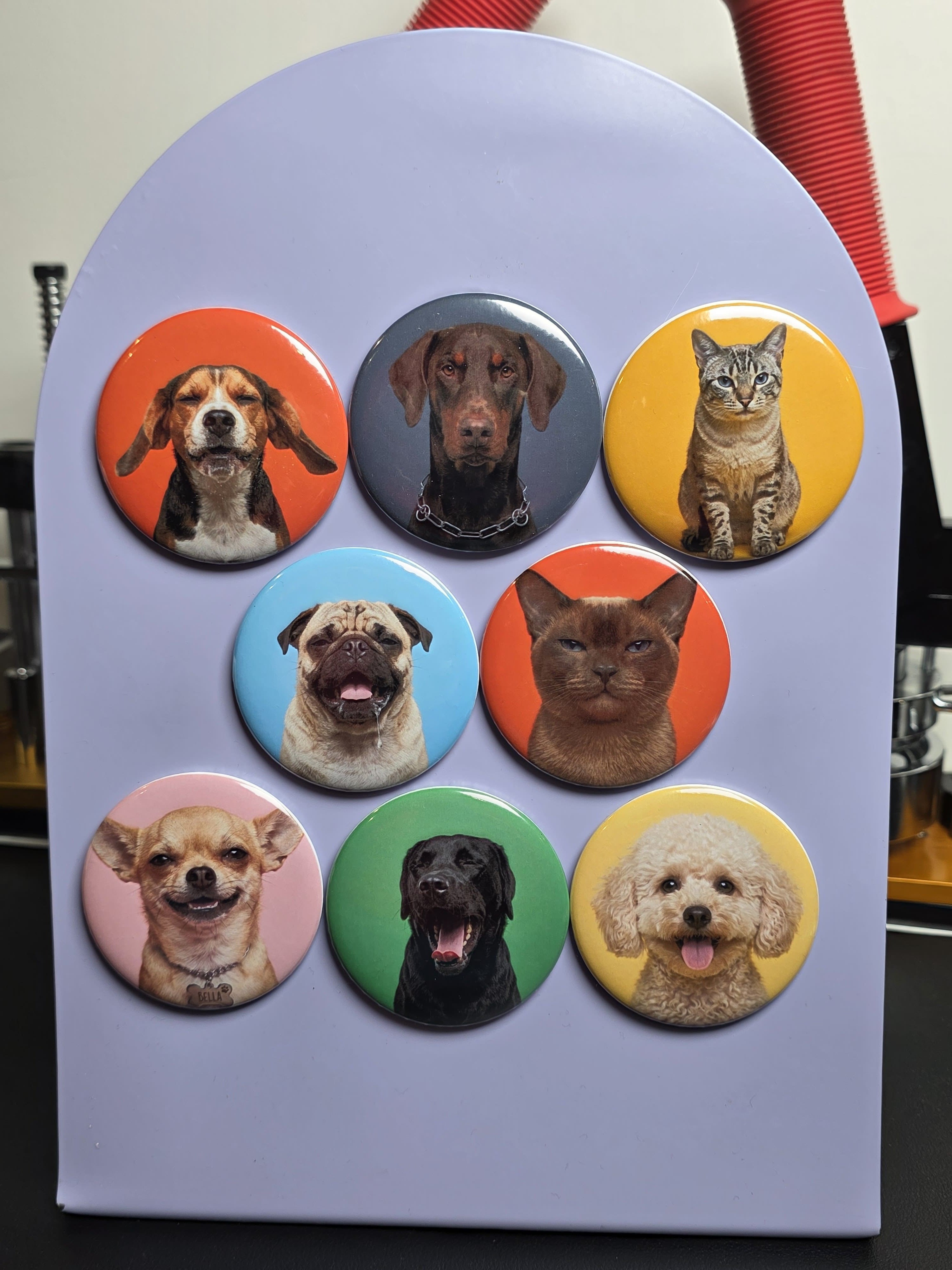 Round Custom Photo Magnets (5.8 cm)