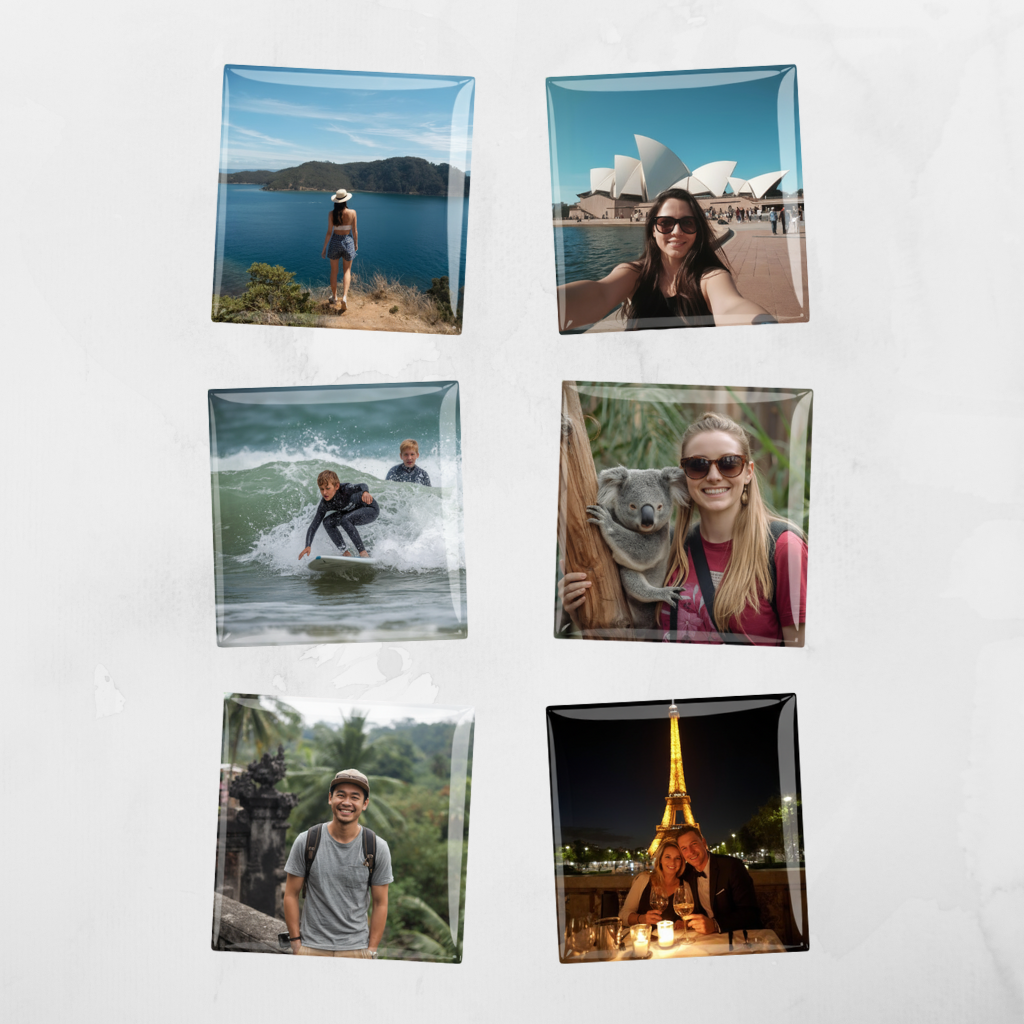 Bubble Photo Magnets