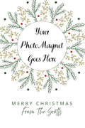 Personalised Christmas Photo Magnet Cards